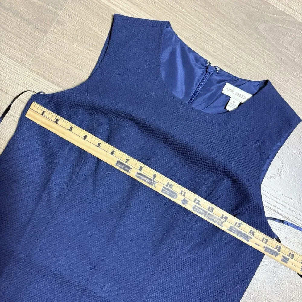 Appleseeds Dress Suit Women 6 Blue Dress Jacket Career Business Office Vintage